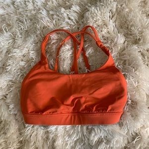 Lululemon Energy Bra Size 4 Orange